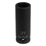 Головка ударная удлин. шестигранная, 21мм, 1/2", CrMo//Stels 13947