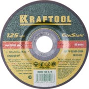 Круг отрезной по нерж стали, 125x0,75x22,23мм, KRAFTOOL 36252-125-0.75