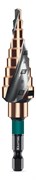 KRAFTOOL COBALT 4-20мм, 9 ступеней, азотирование, винтовая спираль, сверло ступенчатое(29691-4-20-9) 29691-4-20-9