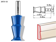 ЗУБР 32x57мм, фреза кромочная фигурная №10 28721-32