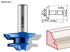 ЗУБР 44,5x21мм, фреза кромочная для углового сращивания 28724-44.5