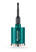 KRAFTOOL DIAMOND d 82 мм (М16, рабочая глубина 75 мм, лазерная сварка), Алмазная Коронка для подрозетников (29820-82) 29820-82