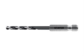 STAYER НЕХ-1/4″, d 3.2 х 89 мм, сверло по металлу для винтовёртов и шуруповертов IMPACT READY (29603-3.2) 29603-3.2