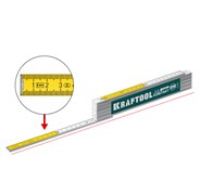 KRAFTOOL PRO-90 Kontakt, 2.4 м, профессиональный складной деревянный метр (34729) 34729