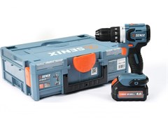 Дрель  акк X2 SENIX  PDDX2-M2-EU SET (20В, бесщет, 60 Нм, 1 акк 4Ач, ЗУ, кейс) 905384