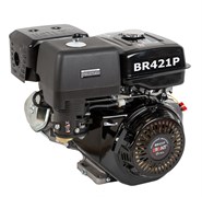 Двигатель бензиновый BR421P (15л.с;шкив 25мм;длина вала 71мм;ручной запуск;1-цилиндр;4-тактн;бак 6,5л;раб.объем420куб.см; картер1,1л) 15/18шт/пал 03 01 212 002
