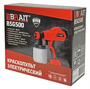 Краскопульт электрический BSG-500 (500Вт,бачок 800мл,максимальная подача 350мл/мин,регулировка интенсивности распыления) 4шт/уп 120шт/144шт/подд 21 01 193 069