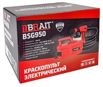 Краскопульт электрический BSG-950 (950Вт,бачок 800мл,производительность 1500мл/мин,регулировка интенсивности распыления) 2шт/уп 60шт/подд 21 01 195 069