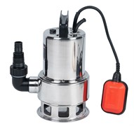 Насос дренажный погружной ND-400DS  (125л/м; 400Вт; до 35мм; макс.напор 5м; для грязной воды, нерж.сталь) 4шт/кор  80шт/подд 23 01 150 077