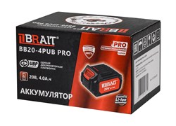 Аккумулятор BB20-4PUB PRO (20В, 4.0 А.ч.Единая платформа PU и PUBL) 960шт/подд 21 02 564 101