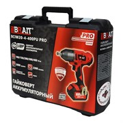 Гайковерт аккумуляторный BCIW20-4-400PU PRO (20В,1АКБ,4Ач,1зарядка,2.4A,100/150/200/300/400Н-м, 2300об/мин,3000уд/мин,кейс) 4шт/кор 80/120шт/подд 21 01 205 101