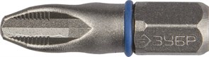Биты ЗУБР "ЭКСПЕРТ" торсионные кованые, обточенные, хромомолибденовая сталь, 26011-3-25-2