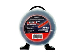 Леска триммерная BR 2,4*25 квадрат усиленный, БЛИСТЕР 24025 SQ-NDP PRO 40шт/кор 06 07 188 019