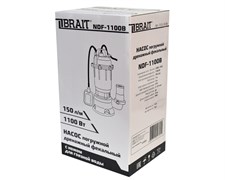 Насос дренажный погружной NDF-1100B (150л/мин; 1100Вт; макс. напор 7м; нож для дробления фракций) 45шт/подд 23 01 136 056