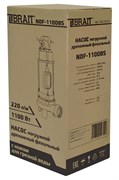 Насос дренажный погружной NDF-1100BS (220л/мин; 1100Вт; макс. напор 10м; частицы до 25мм,нож для дробления фракций)45шт/подд 23 01 142 056