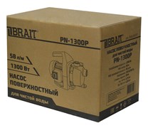 Насос поверхностный PN-1300P (1300Вт, 58л./мин., макс. напор 46м., дл. кабеля 1м.,пластик)50шт/подд 23 01 187 077