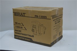 Насос поверхностный PN-1300S (1300Вт, 58л./мин., макс. напор 46м., дл. кабеля 1м.,нерж.сталь)50шт/подд 23 01 190 077