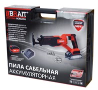 Пила сабельная аккумуляторная BCRS20SU (бесщеточный,З/У,АКБ 20V/4.0Ач, скорость маятника 0-2800об/мин,шаг маятника 23мм,кейс)  5шт/кор,100шт/поддон 21 01 168 070