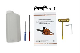 Пила цепная бензиновая DM 52-18(одноцилиндр,двухтакт,бенз,охл.принуд.возд,объем 49,3см3,мощн2,1кВт, 2800-3400об/мин,бак 560мл,ручной старт)48шт/подд 01 01 015 001