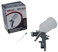 Пневмокраскораспылитель BGS 162A для воздушного компрессора верхний бак 0,5 л. пластик  20шт/кор 20 02 143 116