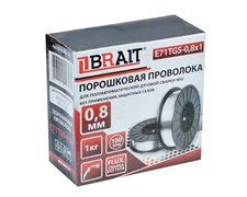 Проволока порошковая BRAIT E71TGS  0,8х1 (1кг 10шт/кор) 18 02 087 118