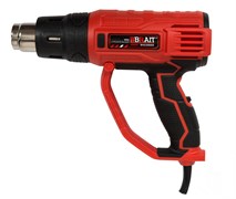 Фен строительный BHG2000ER (2000Вт; кейс; макс.темп. 600°С, 5 насадок; 3 скорости; регулировка) 5шт/уп 120/150/180шт/поддон 21 01 075 069