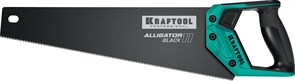 Ножовка для точного реза "Alligator BLACK 11", 400 мм, 11 TPI 3D зуб, KRAFTOOL 15205-40