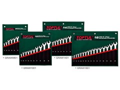 Набор ключей комбинир. 8-22 мм 15° Pro-Line 8 шт в сумке (цвет: зелёный) TOPTUL (GRAW0801) GRAW0801