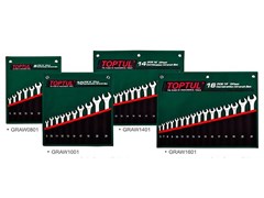 Набор ключей комбинир. 8-24 мм 15° Pro-Line 10 шт в сумке (цвет: зелёный) TOPTUL (GRAW1001) GRAW1001