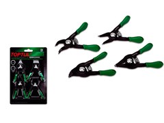 Набор мини-съемников стопорн.колец 4шт. в блистере TOPTUL GAAR0403