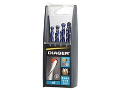 Набор сверл универсальных 4-10 мм 8 шт DIAGER 215C