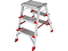 Лестница-стремянка алюм. двухст.67 см 3 ступ. 4,9кг NV 3127 Новая высота 3127203