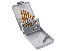 Набор сверл по мет. 10шт (1-10мм) НС-11И Р6М5 TIN (ОАО 