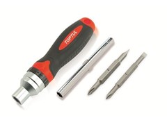 Отвертка реверсивная + удлинитель, биты 7в1. TOPTUL (GAAR0402) GAAR0402