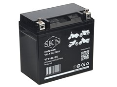 Аккумулятор стартерный для мототехники SKN YTX14L-BS (12V/12Ah/200А) [CT1214, YB14L-A2] 0000124