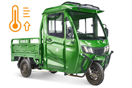 Грузовой электротрицикл Rutrike КАРГО Кабина обогрев 1500 60V1000W Зеленый-2839 025011-2839