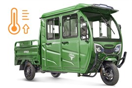 Грузовой электротрицикл Rutrike Рейс обогрев 1300 60V1200W Зеленый 025012-2891