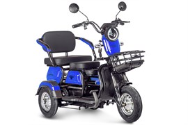 Электротрицикл Rutrike Gelbert Caf 48V/60V 600Вт Синий-3036 0000131-3036