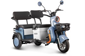 Электротрицикл Rutrike Gelbert Beta 48V/60V 800Вт Сине-белый-3029 0000256-3029