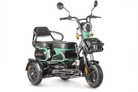 Электротрицикл Wanshida HOT HATCH 60V 650Вт Черно-зеленый-3072 0000288-3072