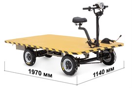 Платформенная тележка электрическая RuTrike СКЛАД 2000 NEW 024715