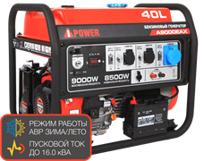 Портативный бензиновый генератор A-iPower A9000EAX 223854