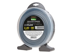 Леска ф 2.4 мм х 80 м квадратн. сеч. ALULON STARTUL GARDEN ЦБ-4832509374