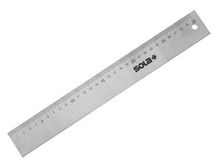 Линейка измерительная 300мм шир. 40мм, толщ. 2мм LAS 300 (SOLA) ЦБ-0153699084