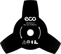 Нож для мотокосы 3 зуб. 255х1.4х25.4 мм ECO ЦБ-3757578240