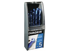 Набор сверл по кафелю/стеклу Ceramik 4-10 мм DIAGER 5 шт. ЦБ-0606846513
