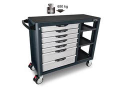 Тележка для инструмента 7 секций серия PRO-PLUS TOPTUL (TCBH0703) ЦБ-1682425927