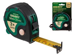 Рулетка 10м/25мм обрезин. корп. ВОЛАТ (быт.) ЦВ-0524900142