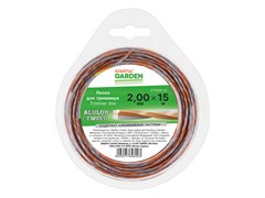 Леска ф 2.0 мм х 15 м витой квадрат сеч. ALULON TWIST STARTUL GARDEN ЦВ-0061137972