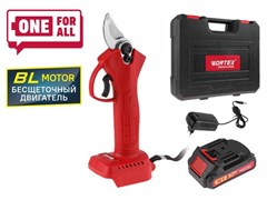 Аккум. секатор WORTEX CBS 2535 ALL1 XLT в чем. БЕСЩЕТ., 18 В, ветки до 25 мм, 1х1.5 А*ч ЦГ-1802072160